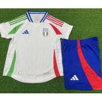 2024 Italy Away White Player Kids Soccer jersey