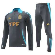 2024 Argentina Gray Half Pull Tracksuit