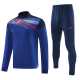 2024 Dark Blue Half Pull Tracksuit