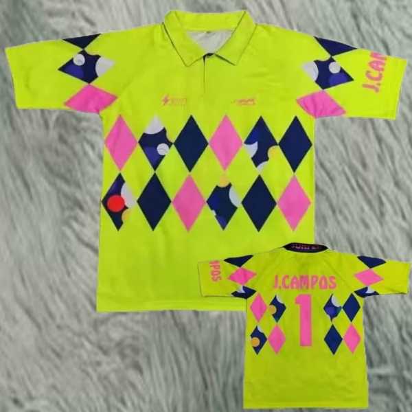 1992/93 Mexico GKY Yellow Retro Soccer jersey