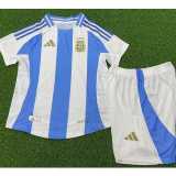 2024 Argentina Home Blue Player Kids Soccer jersey