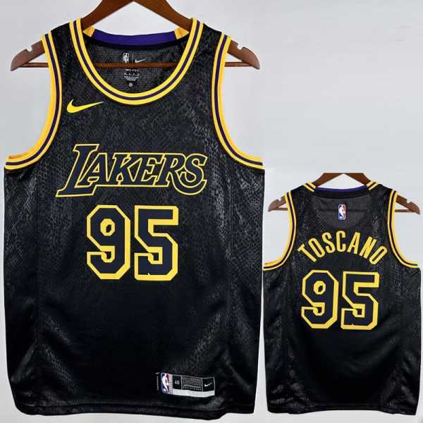 2022/23 LAKERS TOSCANO #95 Black NBA Jerseys