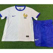 2024 France Away White Player Kids Soccer jersey