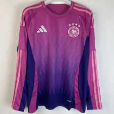 2024 Germany Away Purple Fans Long Sleeve Soccer jersey