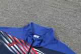 2024 Dark Blue Half Pull Tracksuit