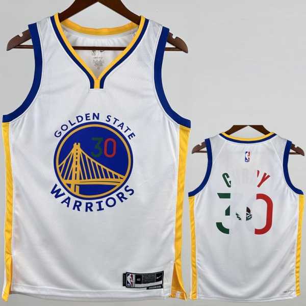2022/23 WARRIORS CURRY #30 White NBA Jerseys