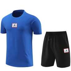 2024 Blue Training Shorts Suit