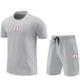 2024 Gray Training Shorts Suit