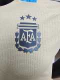 2024 Argentina Yellow Player Training Shirts