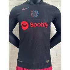2024/25 BAR Away Black Player Long Sleeve Soccer jersey