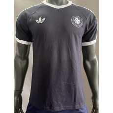 2024 Germany Black Casual Cotton T-shirt