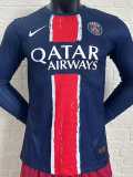 [PLAYER] 2024/25 PSG Home Blue Player Long Sleeve Soccer jersey