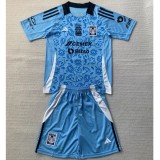 2024/25 Tigres UANL Special Edition Blue Fans Kids Soccer jersey