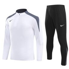 2024 White Half Pull Tracksuit
