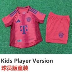 2024/25 Bayern Home Red Player Kids Soccer jersey