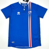2016/17 Iceland Home Blue Retro Soccer jersey