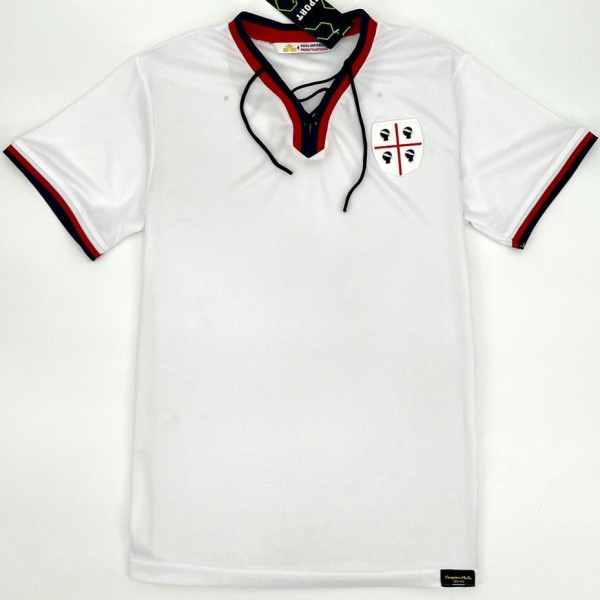 1970 Cagliari Calcio Champions Edition White Retro Soccer jersey