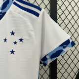 2024/25 Cruzeiro Away White Fans Women Soccer jersey