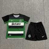 2024/25 Sporting CP Home Green Fans Kids Soccer jersey
