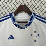 2024/25 Cruzeiro Away White Fans Women Soccer jersey