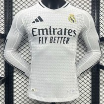 2024/25 R MAD Home White Player Long Sleeve Soccer jersey