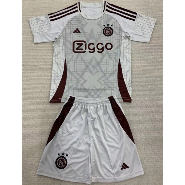 2024/25 Ajax 3RD Gray Fans Kids Soccer jersey