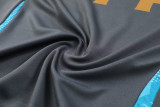 2024 Argentina Gray Kids Half Pull Tracksuit