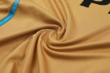 2024 Argentina Yellow Kids Half Pull Tracksuit