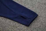 2024 Italy Dark Blue Kids Half Pull Tracksuit