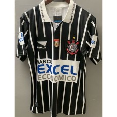 1998 Corinthians Away Black Retro Soccer jersey