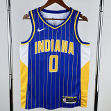 2020/21 PACERS HALIBURTON #0 Blue NBA Jerseys