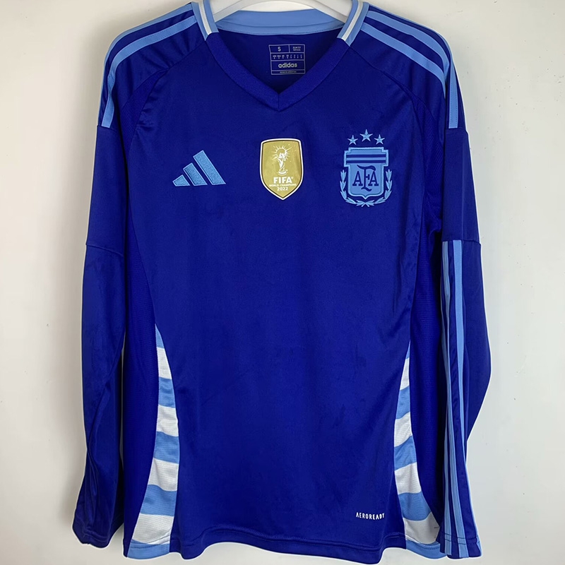 2024 Argentina Away Blue Fans Long Sleeve Soccer Jersey SPORTS211 2024 Argentina Away Blue Fans Long Sleeve Soccer Jersey SPORTS211