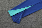 2024 Brazil Blue Half Pull Tracksuit