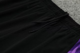 2024 Germany Purple Kids Half Pull Tracksuit