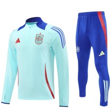 2024 Spain Azure Half Pull Tracksuit