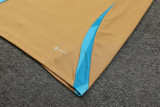 2024 Argentina Yellow Kids Half Pull Tracksuit