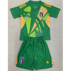 2024 Italy GKG Green Fans Kids Soccer jersey