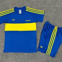 1981/82 Boca Juniors Home Blue Retro Kids Soccer jersey