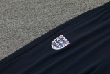 2024 England Dark Blue Kids Half Pull Tracksuit