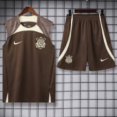 2024/25 Corinthians Brown Training Shorts Suit