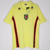 1987 Wales Away Yellow Retro Soccer jersey