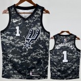 2022/23 SA SPURS WEMBANYAMA #1 Gray NBA Jerseys