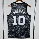 2022/23 SA SPURS SOCHAN #10 Black NBA Jerseys