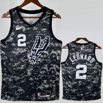 2022/23 SA SPURS LEONARD #2 Black NBA Jerseys
