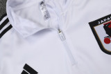 2024 Japan White Half Pull Tracksuit