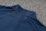 2024 Dark Blue Half Pull Tracksuit
