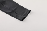 2024 Black Half Pull Tracksuit