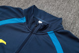 2024 Dark Blue Half Pull Tracksuit
