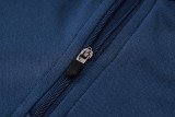 2024 Dark Blue Half Pull Tracksuit