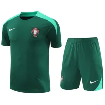 2024 Portugal Green Training Shorts Suit